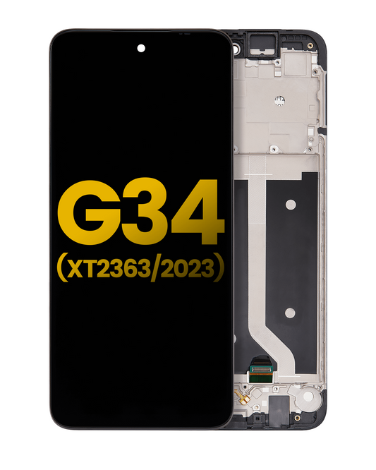 LCD Assembly With Frame For Motorola Moto G34 (XT2363 / 2023) / G45 5G (XT2369 / 2024) (Refurbished) (All Colors) replacement part SKU 107082091901 image 1