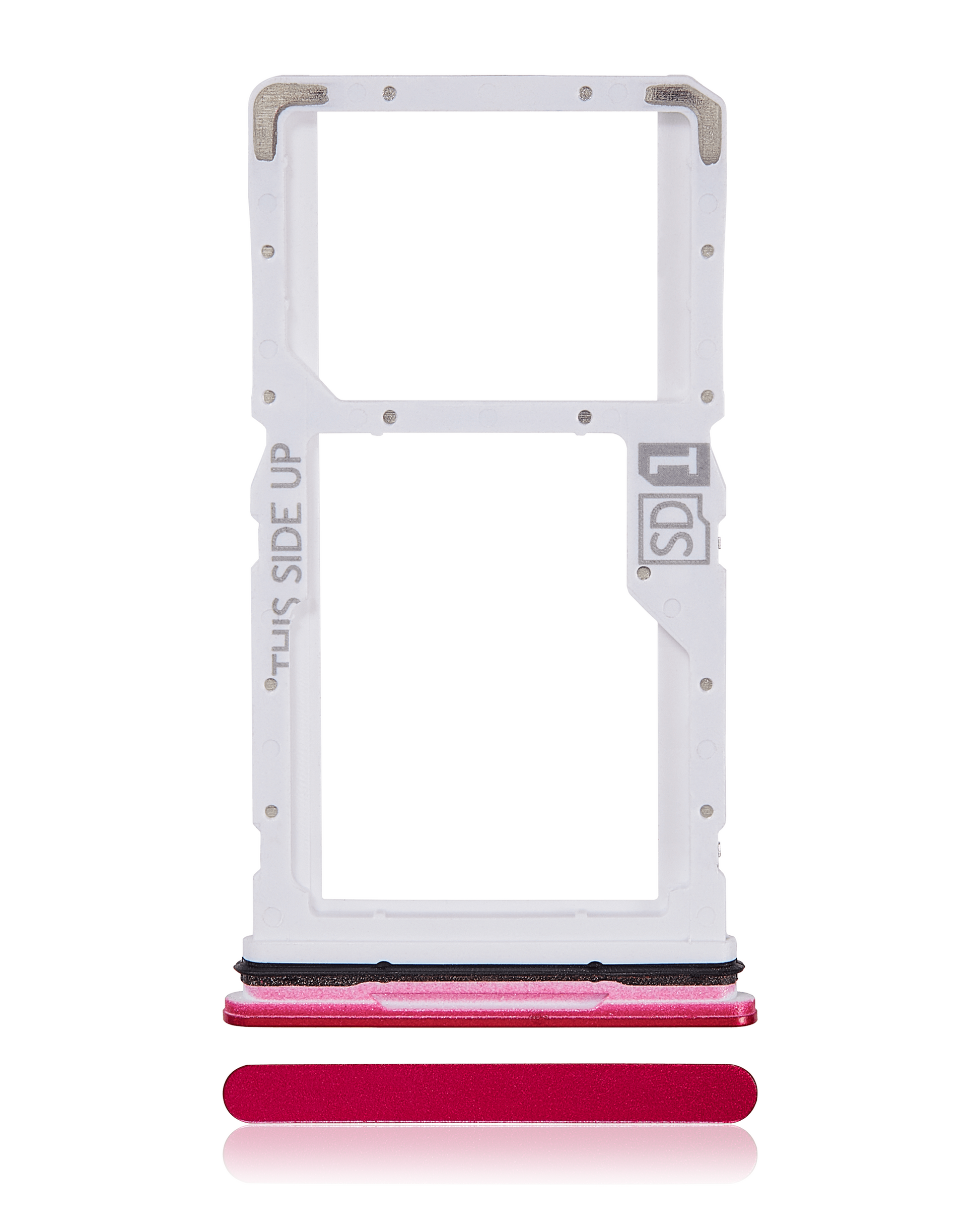 Single Sim Card Tray For Motorola Moto G84 (XT2347 / 2023) (Viva Magenta) replacement part SKU 107082091820 image 1