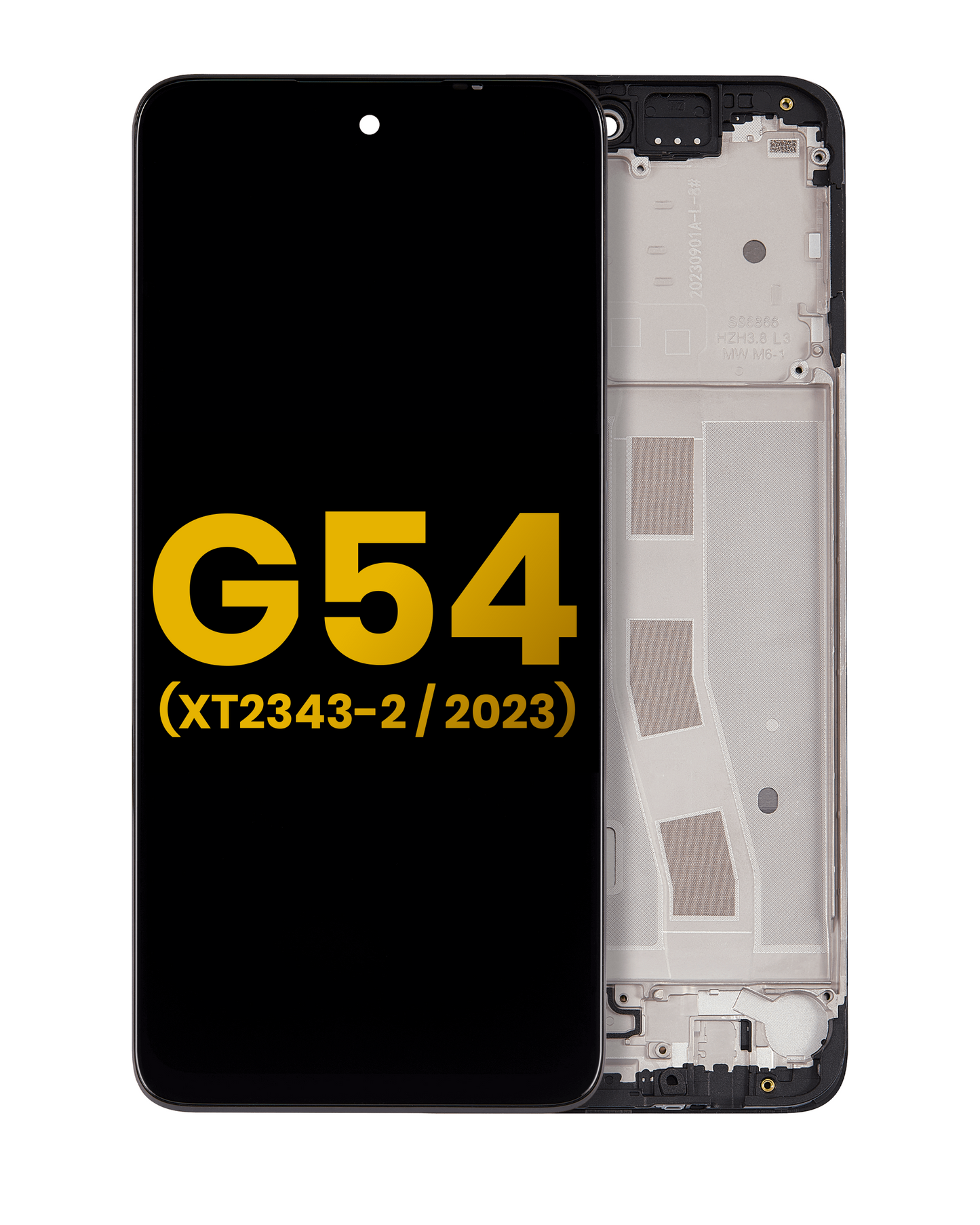 LCD Assembly With Frame For Moto G54 (XT2343 / 2023) (Refurbished) (All Colors) replacement part SKU 107082141702 image 1