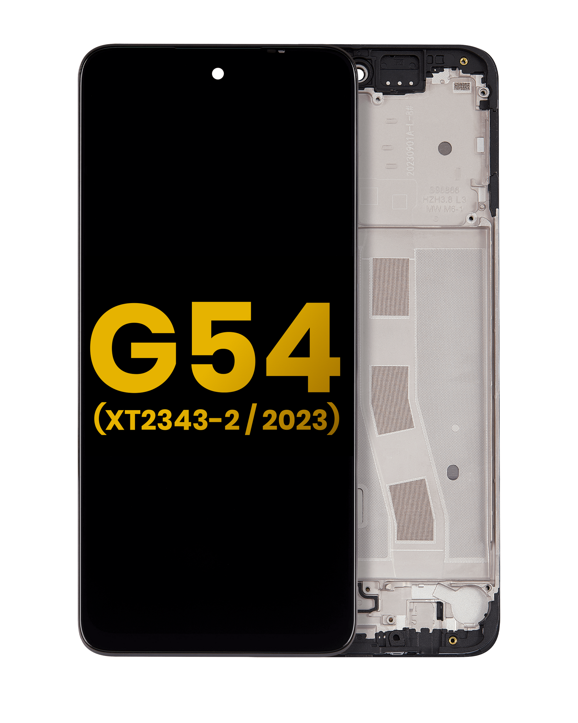 LCD Assembly With Frame For Moto G54 (XT2343 / 2023) (Refurbished) (All Colors) replacement part SKU 107082141702 image 1