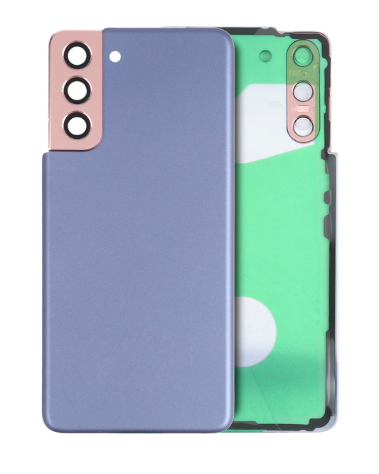 Back Cover Glass With Camera Lens For Samsung Galaxy S21 5G (No Logo) (Aftermarket Plus) (Phantom Violet)
