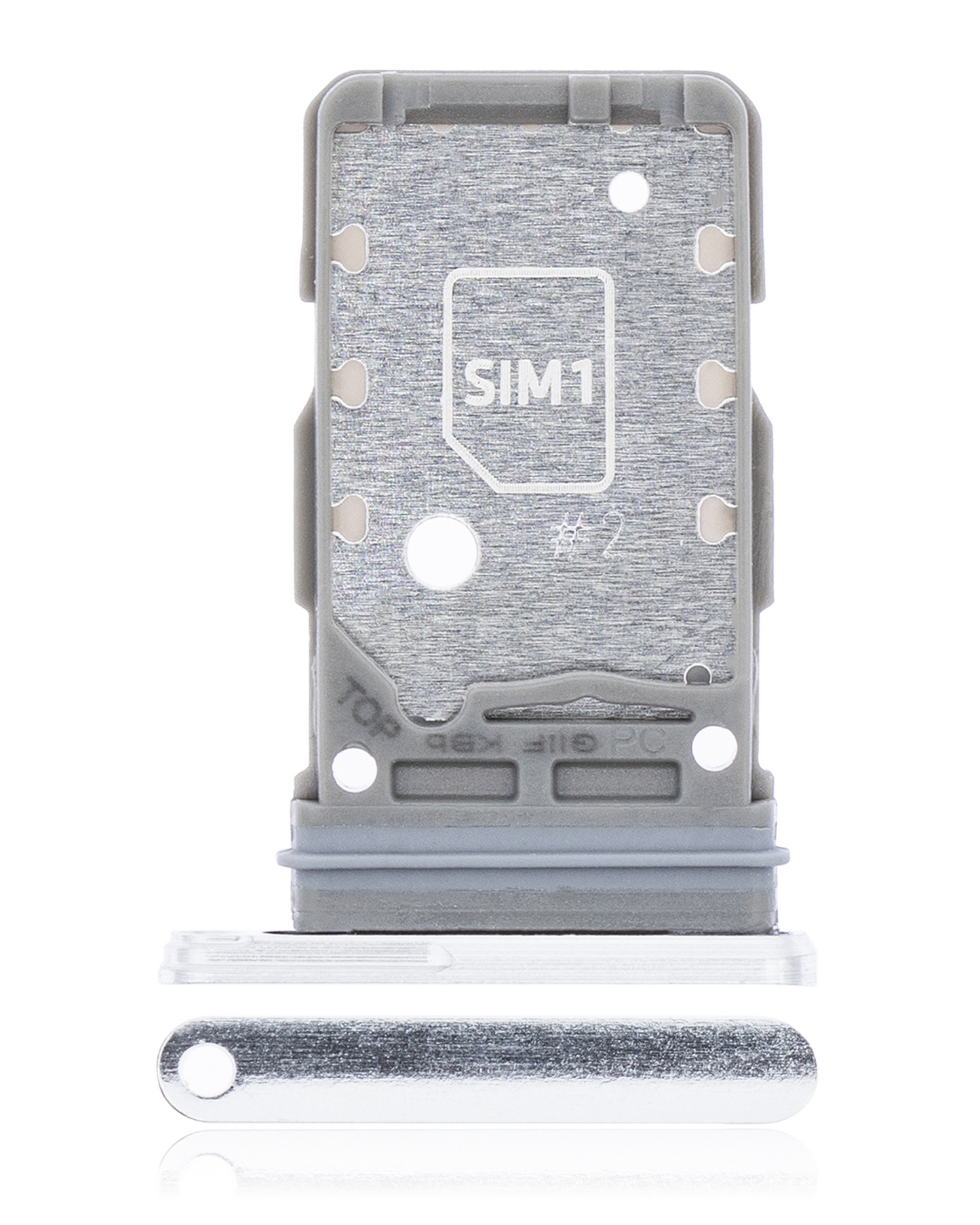 Dual Sim Card Tray For Samsung Galaxy S21 5G (Phantom White)