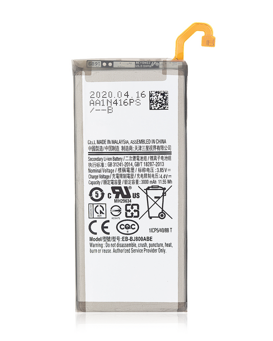 Replacement Battery For Samsung Galaxy A6 (A600 / 2018) / J8 (J800 / 2018) / J6 (J600 / 2018) Samsung replacement part SKU 107082012059 product image 1
