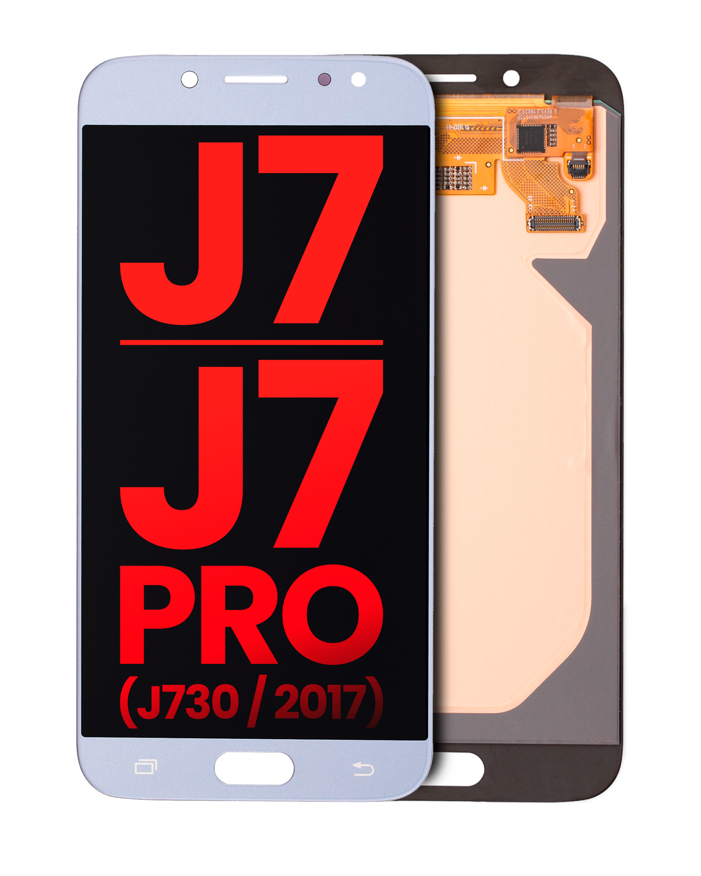 OLED Assembly Without Frame For Samsung Galaxy J7 / J7 Pro (J730 / 2017) (Aftermarket Plus) (Blue / Gray) Samsung replacement part SKU 107082016151 - product image 1