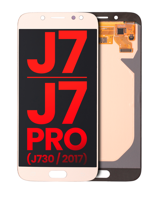 OLED Assembly Without Frame For Samsung Galaxy J7 / J7 Pro (J730 / 2017) (Aftermarket Plus) (Gold) Samsung replacement part SKU 107082016152 - product image 1