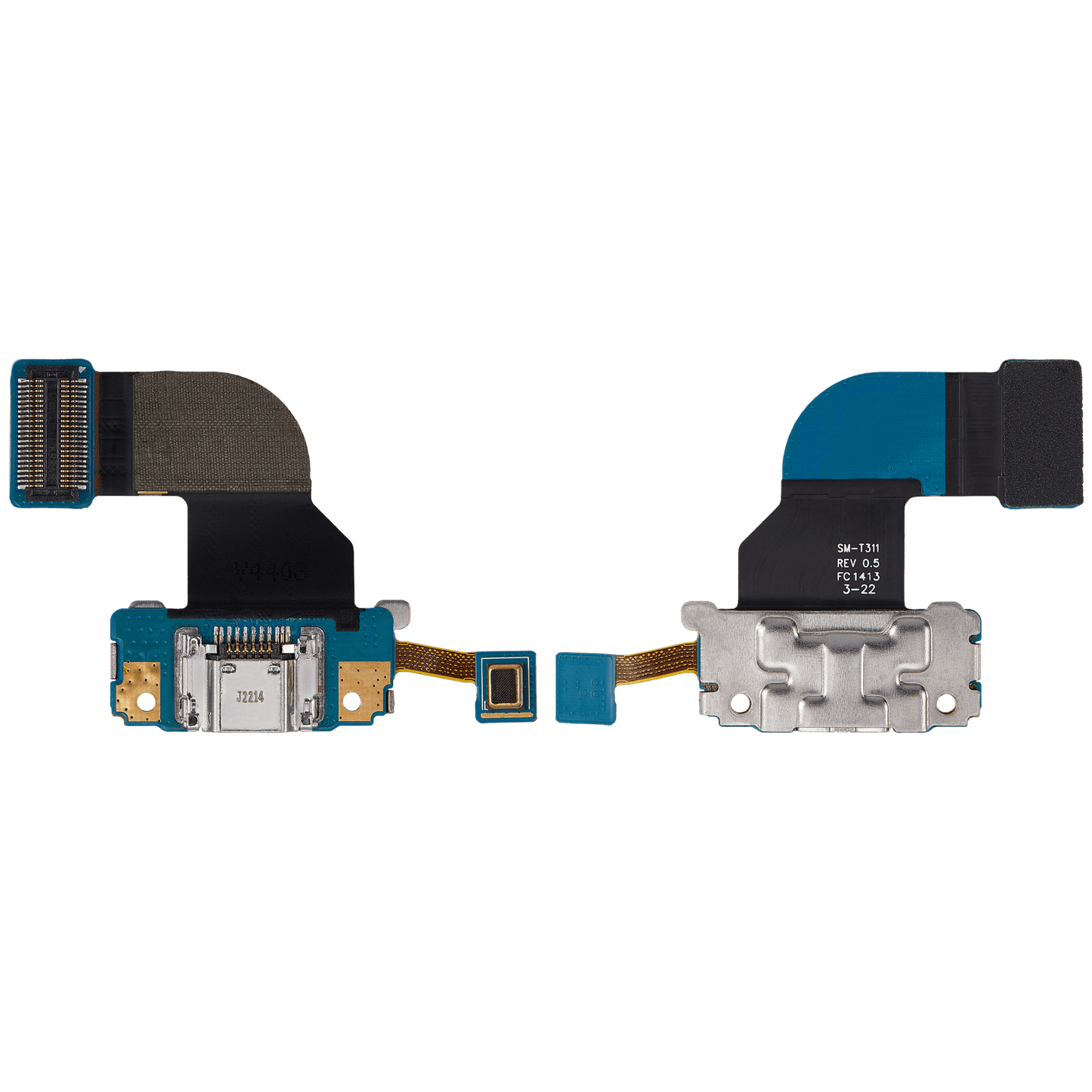 Charging Port Flex Cable With Microphone For Samsung Galaxy Tab 3 8.0" (T310 / T311 /T315) (Premium) Samsung Galaxy Tab replacement part image 2