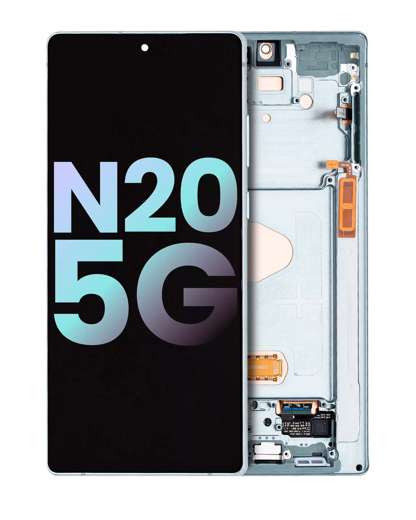OLED Assembly With Frame For Samsung Galaxy Note 20 5G (Service Pack) (Mystic Green)