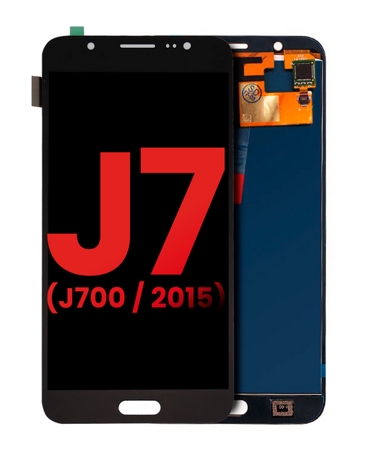 OLED Assembly Without Frame For Samsung Galaxy J7 (J700 / 2015) (Aftermarket Plus) (Black) Samsung replacement part SKU 107082017041 product image 1