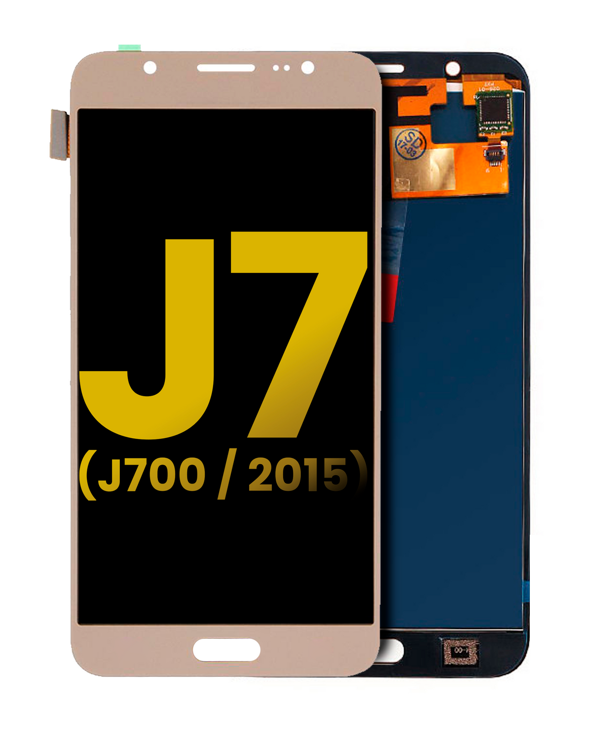 OLED Assembly Without Frame For Samsung Galaxy J7 (J700 / 2015) (Refurbished) (Gold) Samsung replacement part SKU 107082017003 product image 1