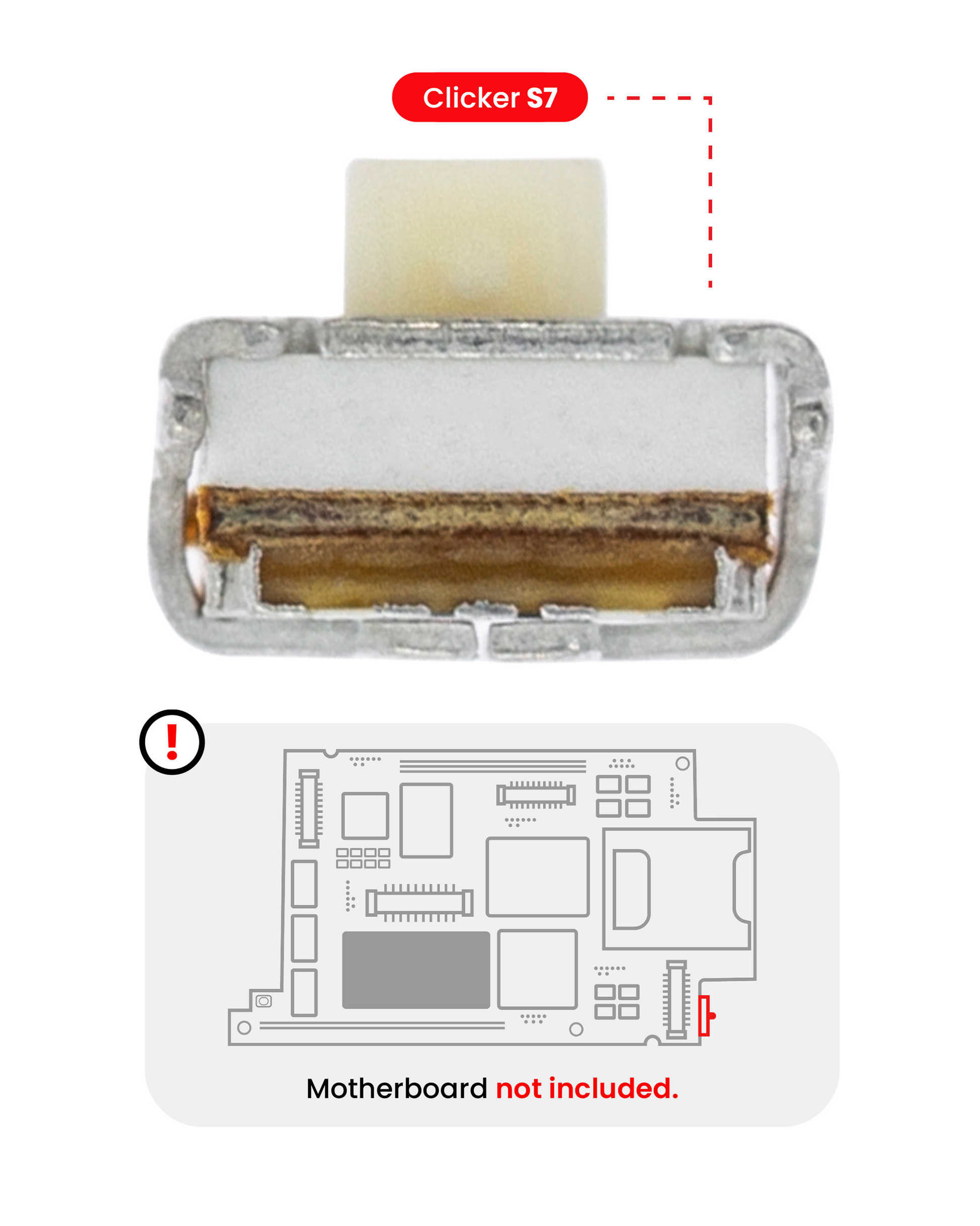 Volume Button Clicker For Samsung Galaxy J3 (2016) / J5 Duos (J510 / 2016) / J5 / J7 - replacement part SKU 107082018006 product image 1