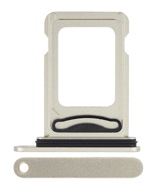 Dual Sim Card Tray For iPhone 15 / 15 Plus (Yellow)