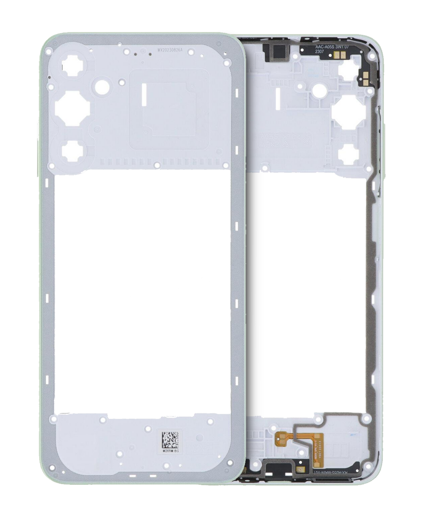 Mid-Frame Housing For Samsung Galaxy A05S (A057 / 2023) (Light Green) replacement part product image 1 - SKU 107082131424