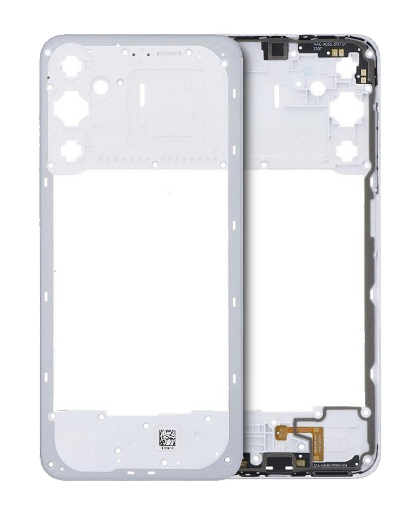 Mid-Frame Housing For Samsung Galaxy A05S (A057 / 2023) (Silver) replacement part product image 1 - SKU 107082131423