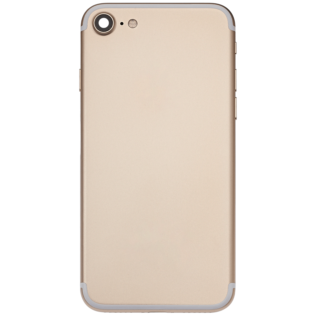 Back Housing W/ Small Components Pre-Installed For iPhone 7 (Used OEM Pull: Grade A) (Gold)
