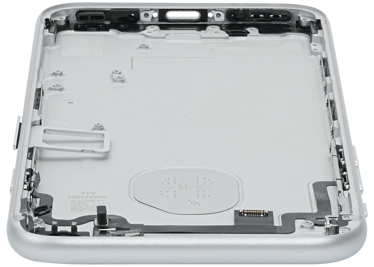 Back Housing W/ Small Parts For iPhone 7 (Used OEM Pull: Grade A) (Silver)