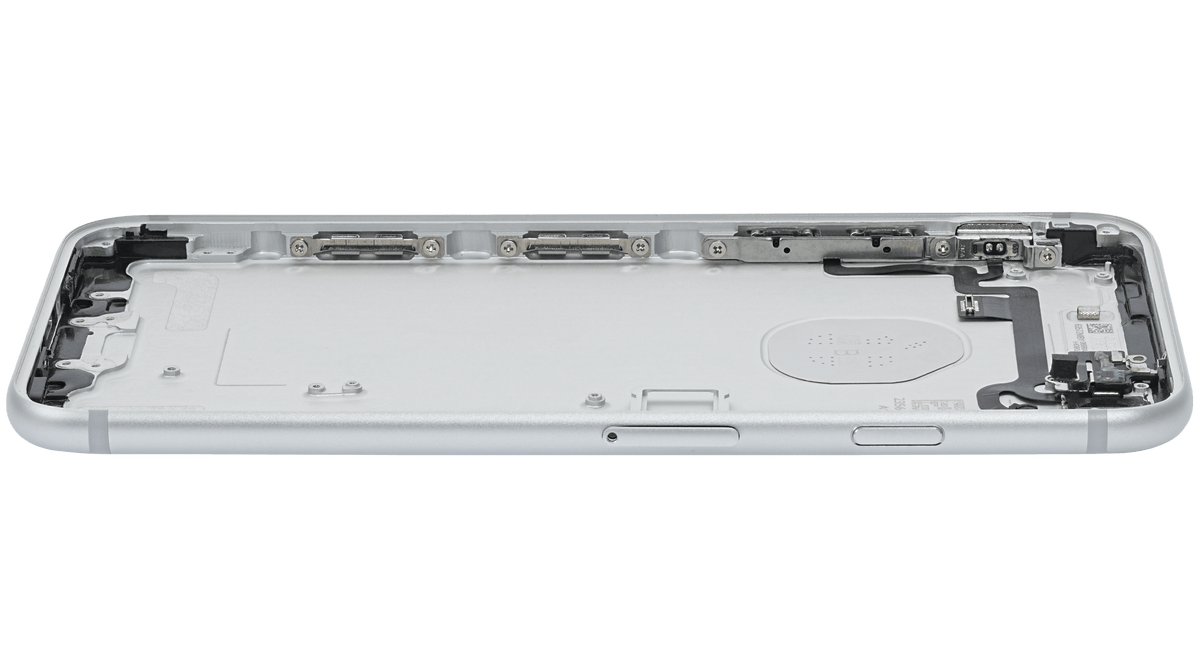 Back Housing W/ Small Parts For iPhone 7 (Used OEM Pull: Grade A) (Silver)