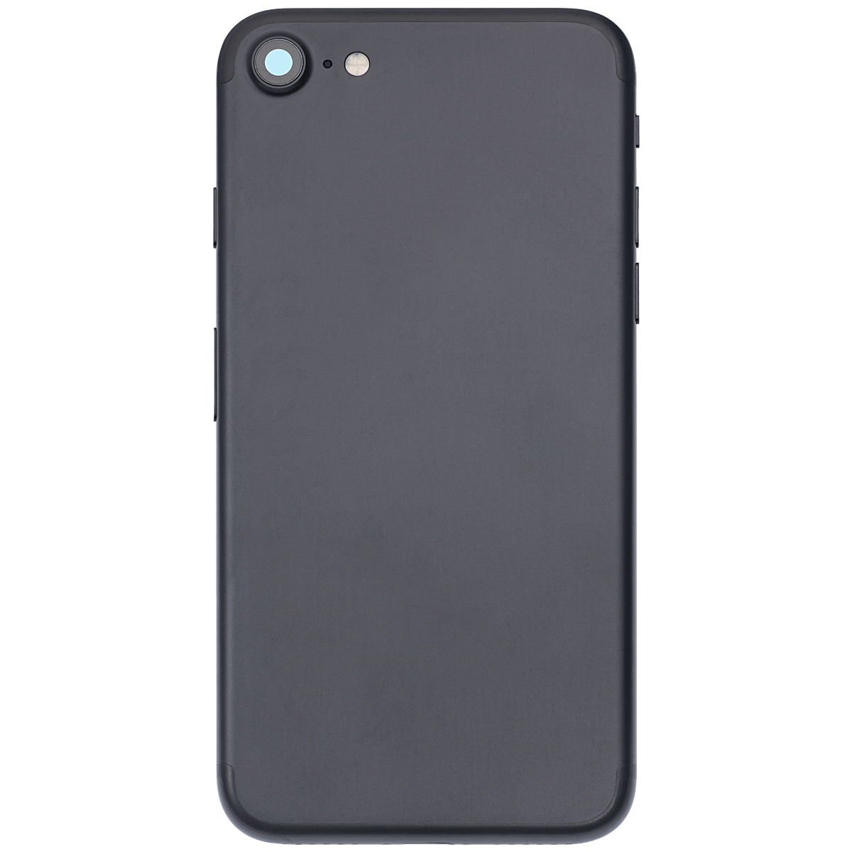 Back Housing W/ Small Parts For iPhone 7 (Used OEM Pull: Grade A) (Matte Black)