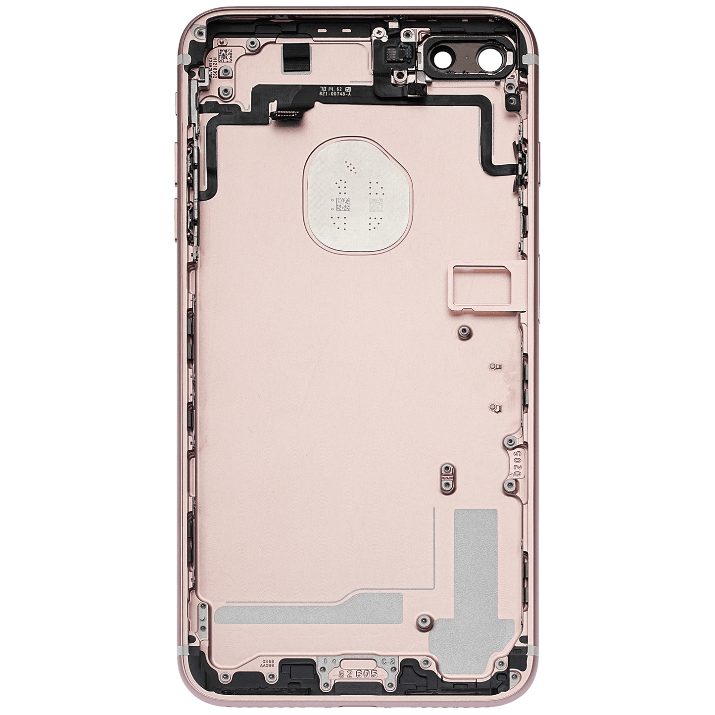Back Housing W/ Small Parts For iPhone 7 Plus (Used OEM Pull: Grade A) (Rose Gold)