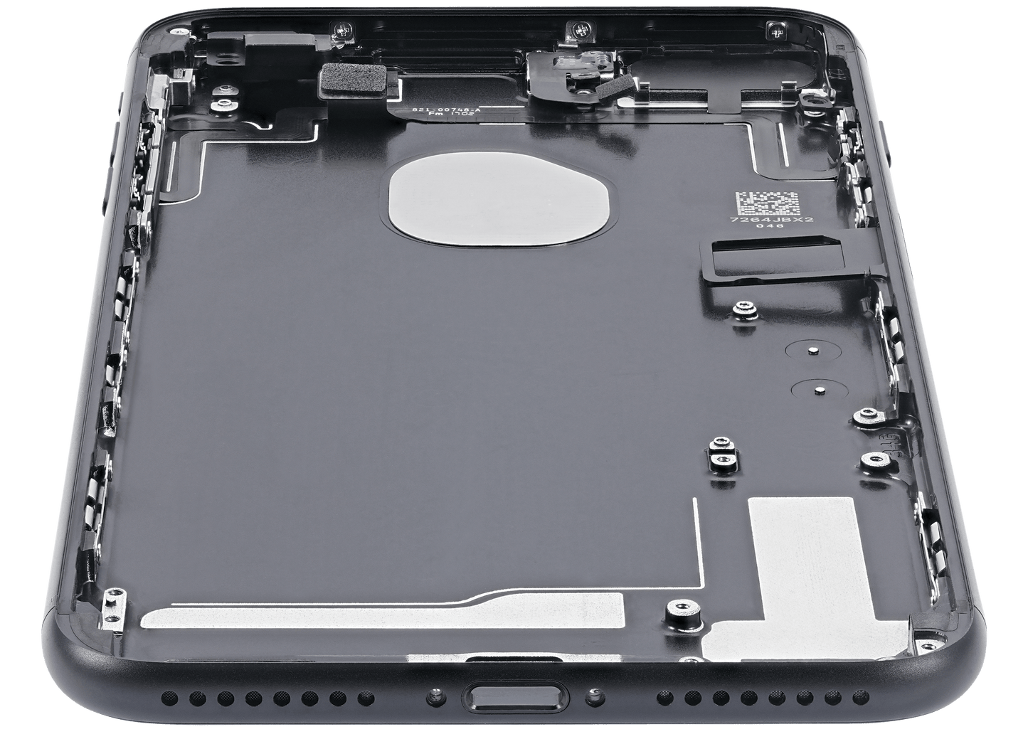 Back Housing W/ Small Parts For iPhone 7 Plus (Used OEM Pull: Grade A) (Matte Black)
