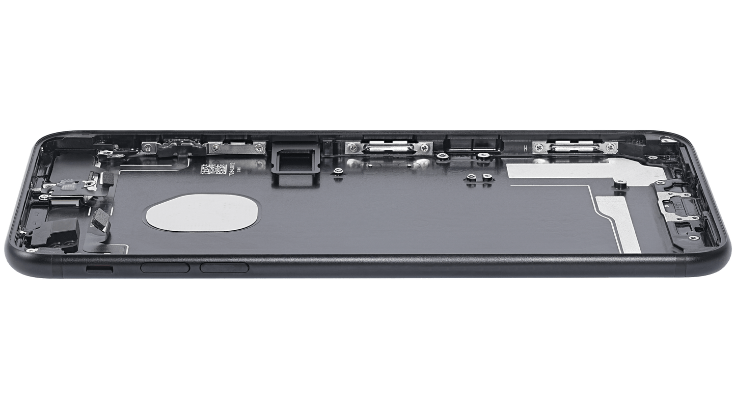 Back Housing W/ Small Parts For iPhone 7 Plus (Used OEM Pull: Grade A) (Matte Black)