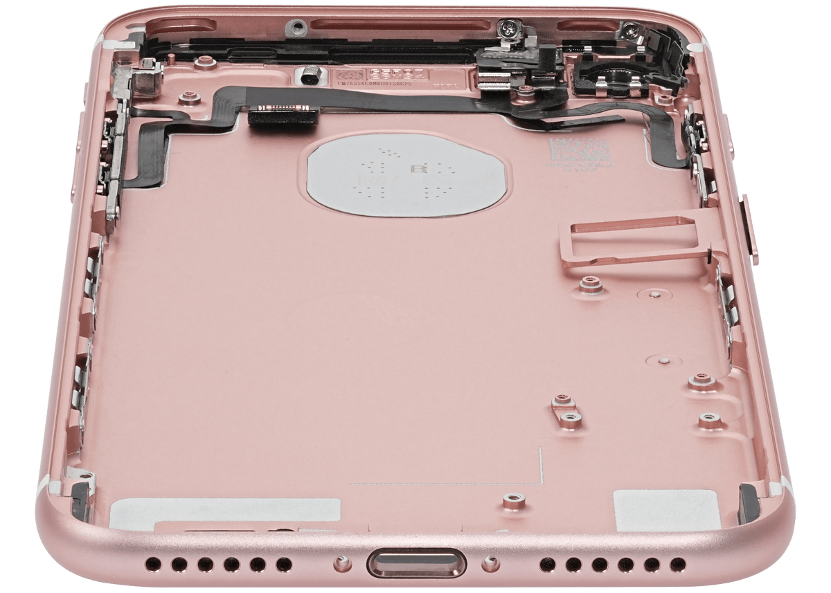 Back Housing W/ Small Parts For iPhone 7 (Used OEM Pull: Grade A) (Rose Gold)