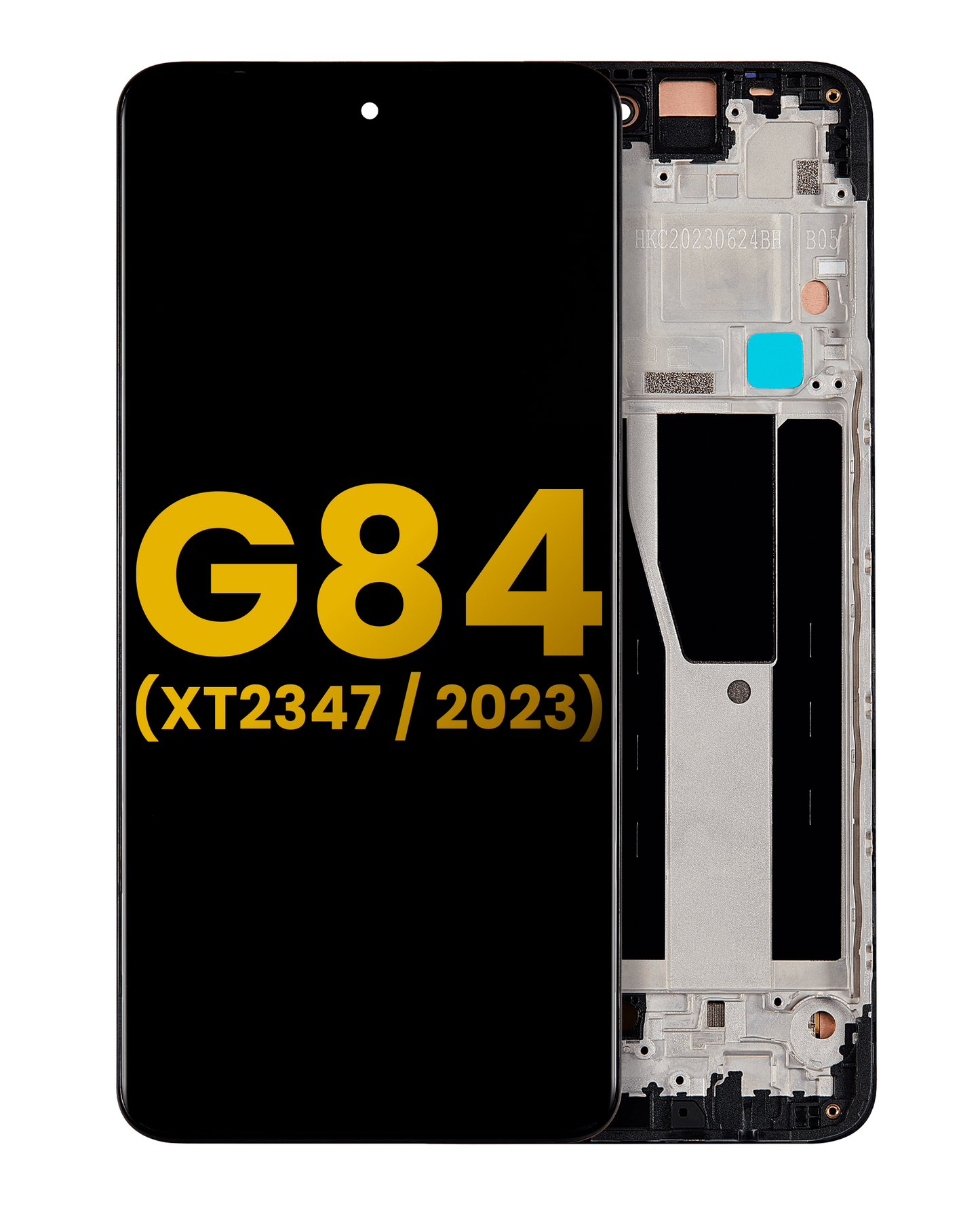 OLED Assembly With Frame For Motorola Moto G84 (XT2347 / 2023) (Refurbished) (All Colors) replacement part SKU 107082091701 image 1