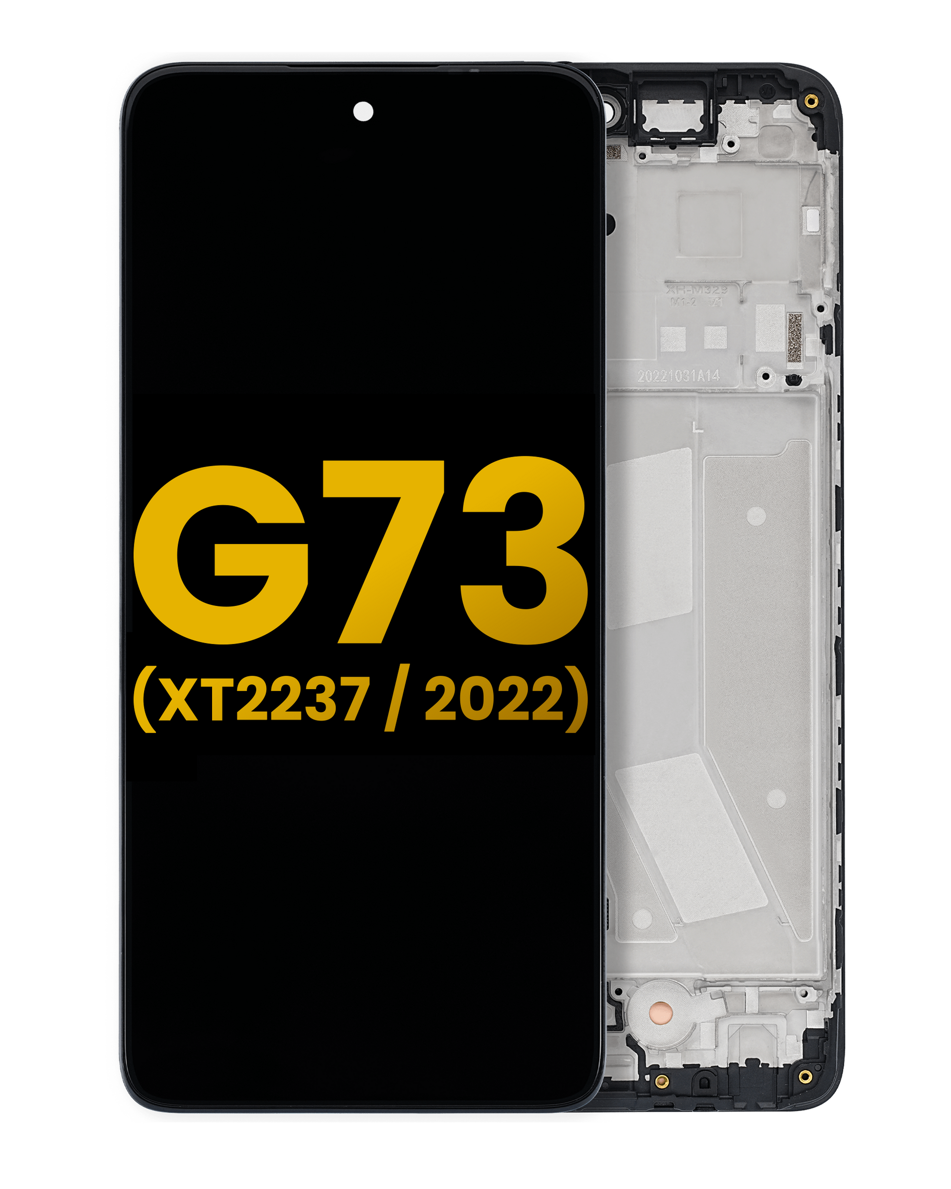 LCD Assembly With Frame For Motorola Moto G73 (XT2237 / 2022) (Refurbished) (All Colors) replacement part SKU 107082090601 image 1