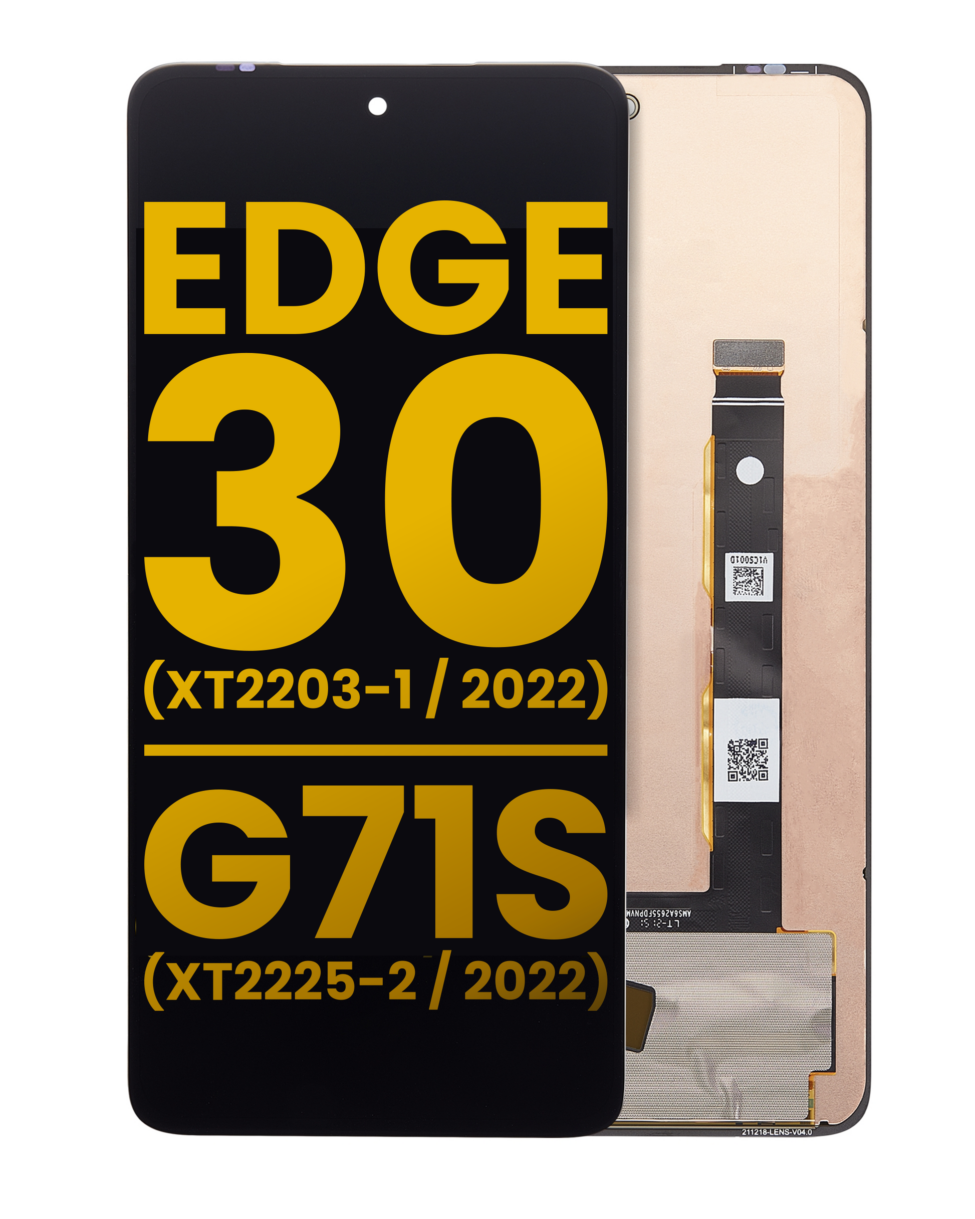 OLED Assembly Without Frame For Motorola Edge 30 (XT2203 / 2022) / Moto G71S (XT2225-2 / 2022) (Refurbished) (All replacement part SKU 107082123701 image 1