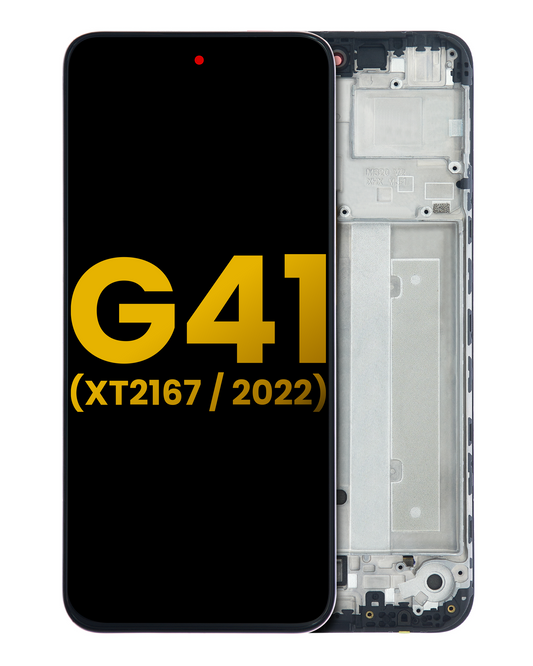OLED Assembly With Frame For Motorola Moto G41 (XT2167 / 2022) (Refurbished) (All Colors) replacement part SKU 107085004006 image 1