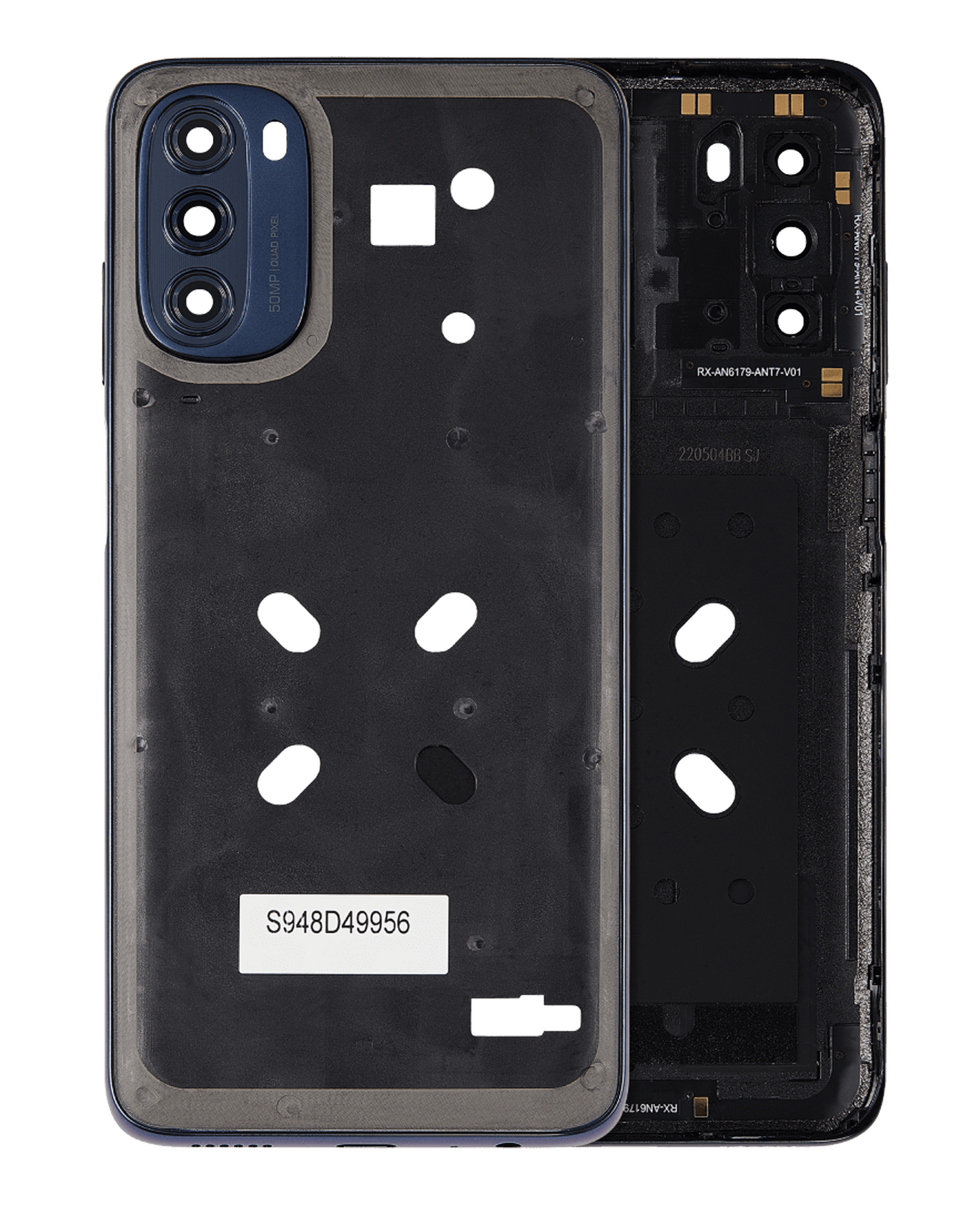 Mid-Frame Housing With Camera Lens For Motorola Moto G 5G (XT2213 / 2022) (Moonlight Gray) replacement part SKU 107082128026 image 1
