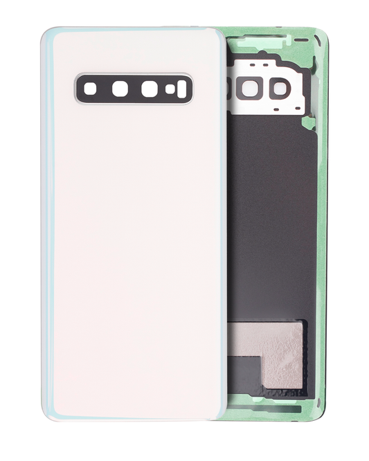 Back cover Glass With Camera Lens For Samsung Galaxy S10 (Service Pack) (Prism White)