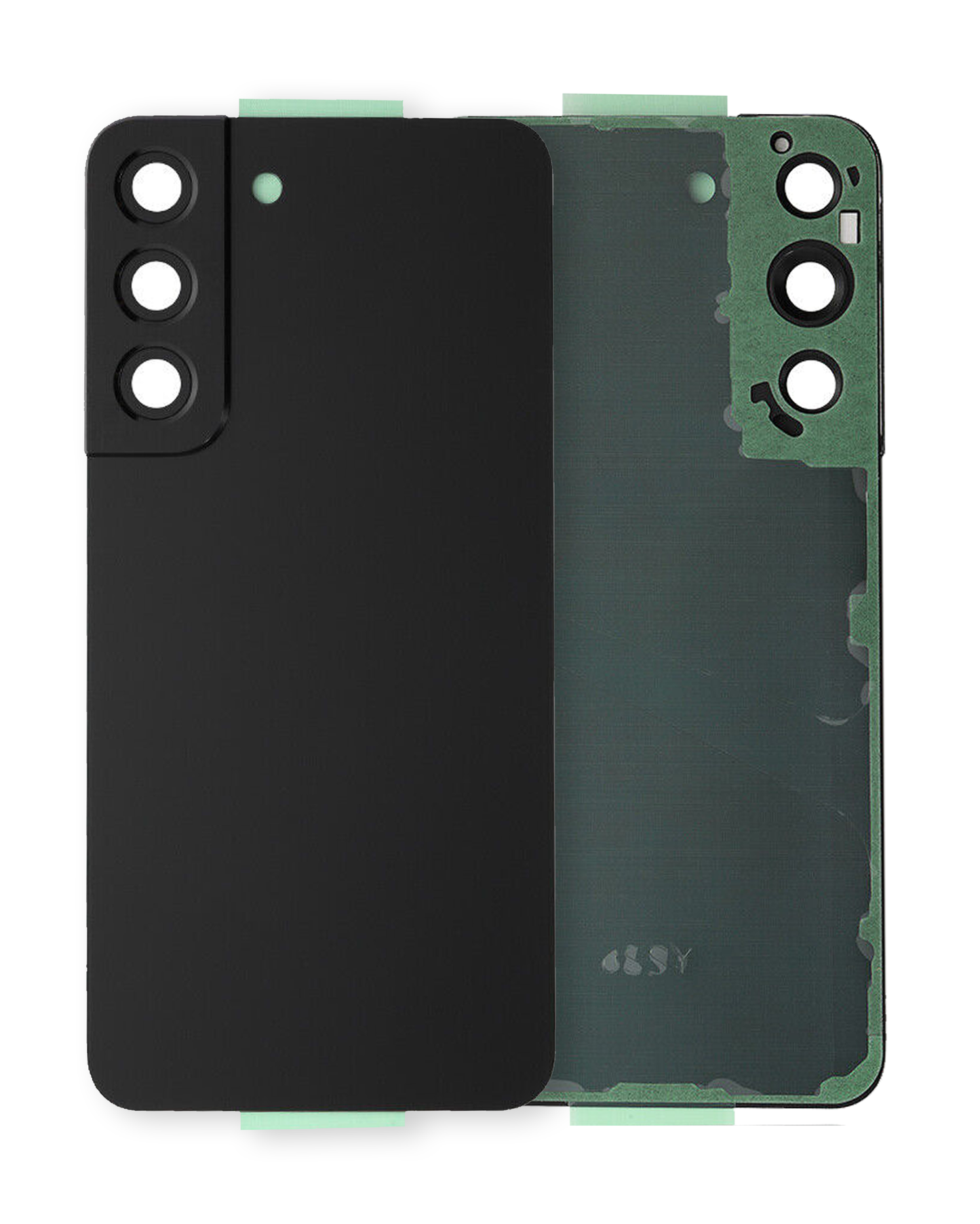 Back Cover Glass With Camera Lens Samsung Galaxy S22 5G (Service Pack) (Phantom Black)