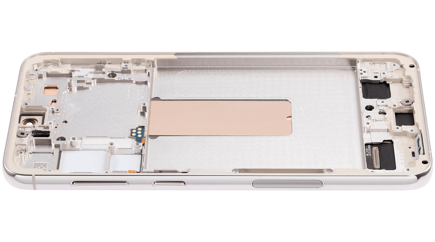 OLED Assembly With Frame For Samsung Galaxy S23 Plus (US & International) (Aftermarket Plus) (Cream)