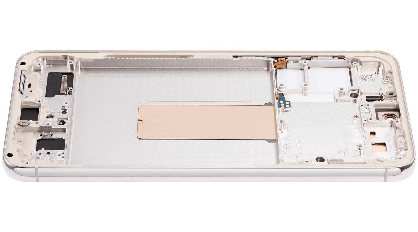 OLED Assembly With Frame For Samsung Galaxy S23 Plus (US & International) (Aftermarket Plus) (Cream)