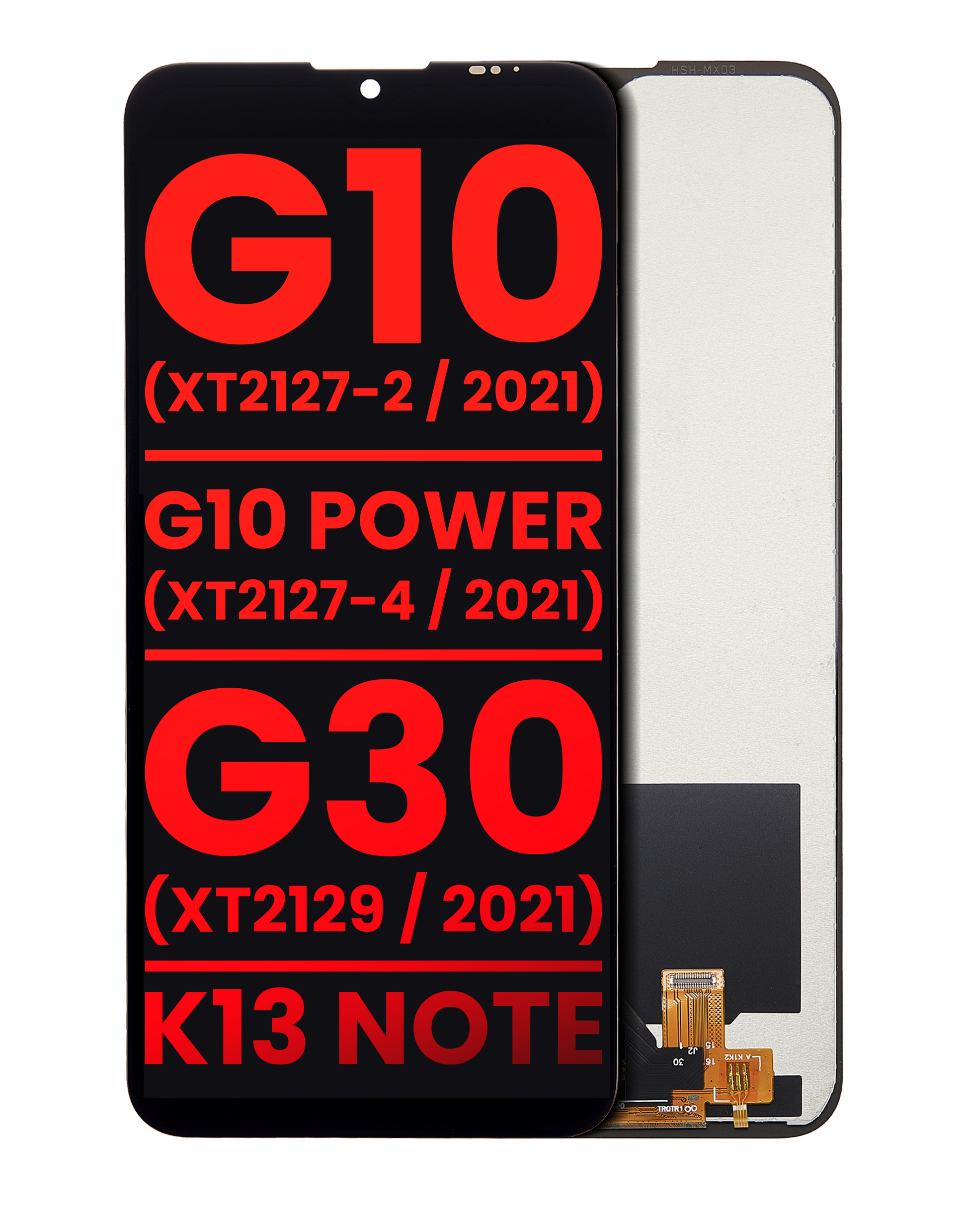 LCD Assembly Without Frame For Motorola Moto G10 (XT2127-2 / 2021) / G10 Power (XT2127-4 / 2021) / G30 (XT2129 / 2021) / Lenovo K13 Note (Aftermarket replacement part for compatible Motorola phone, SKU 107082028405, product image 1