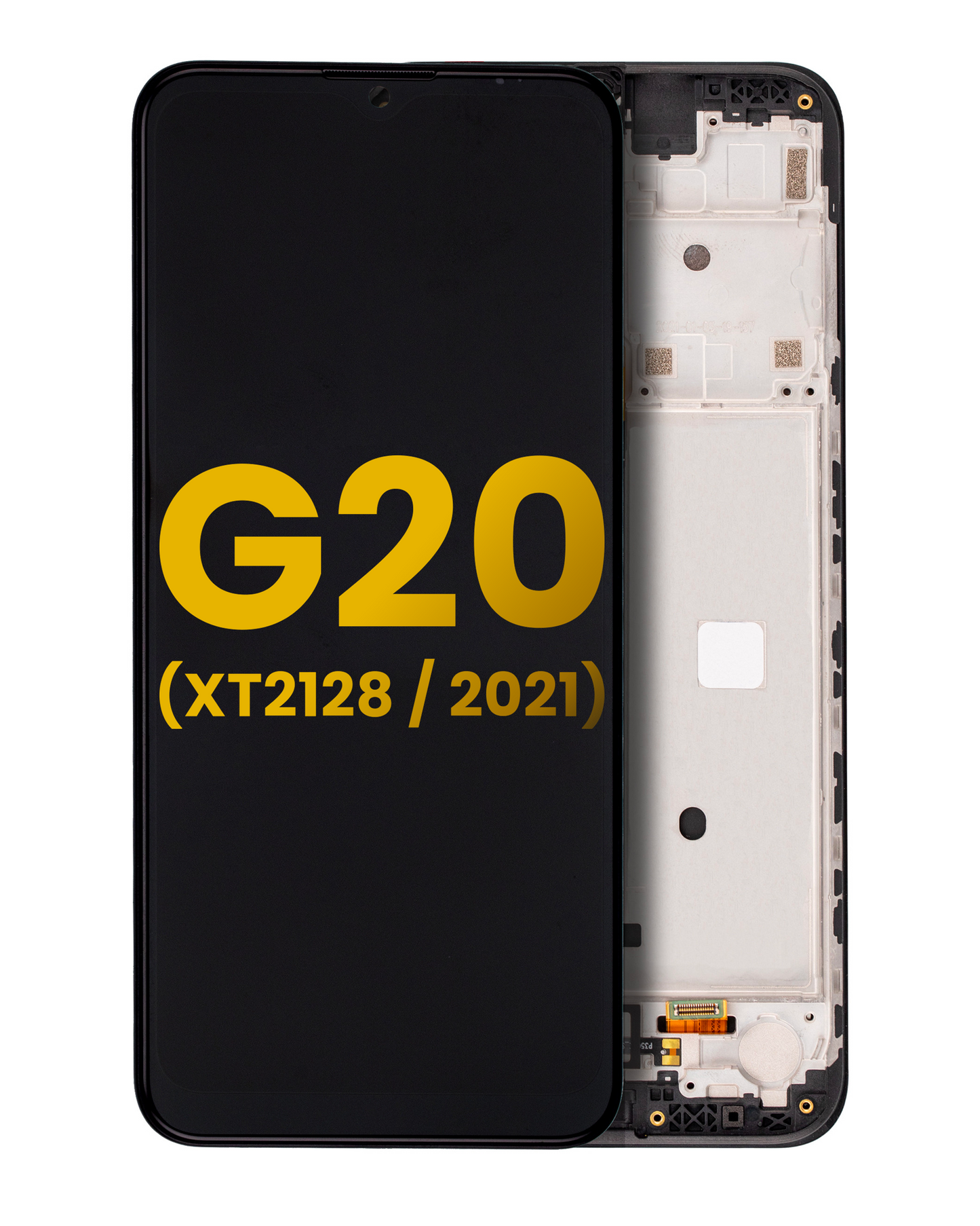 LCD Assembly With Frame For Motorola Moto G20 (XT2128 / 2021) (Refurbished) (Black) replacement part for compatible Motorola phone, SKU 107082028901, product image 1