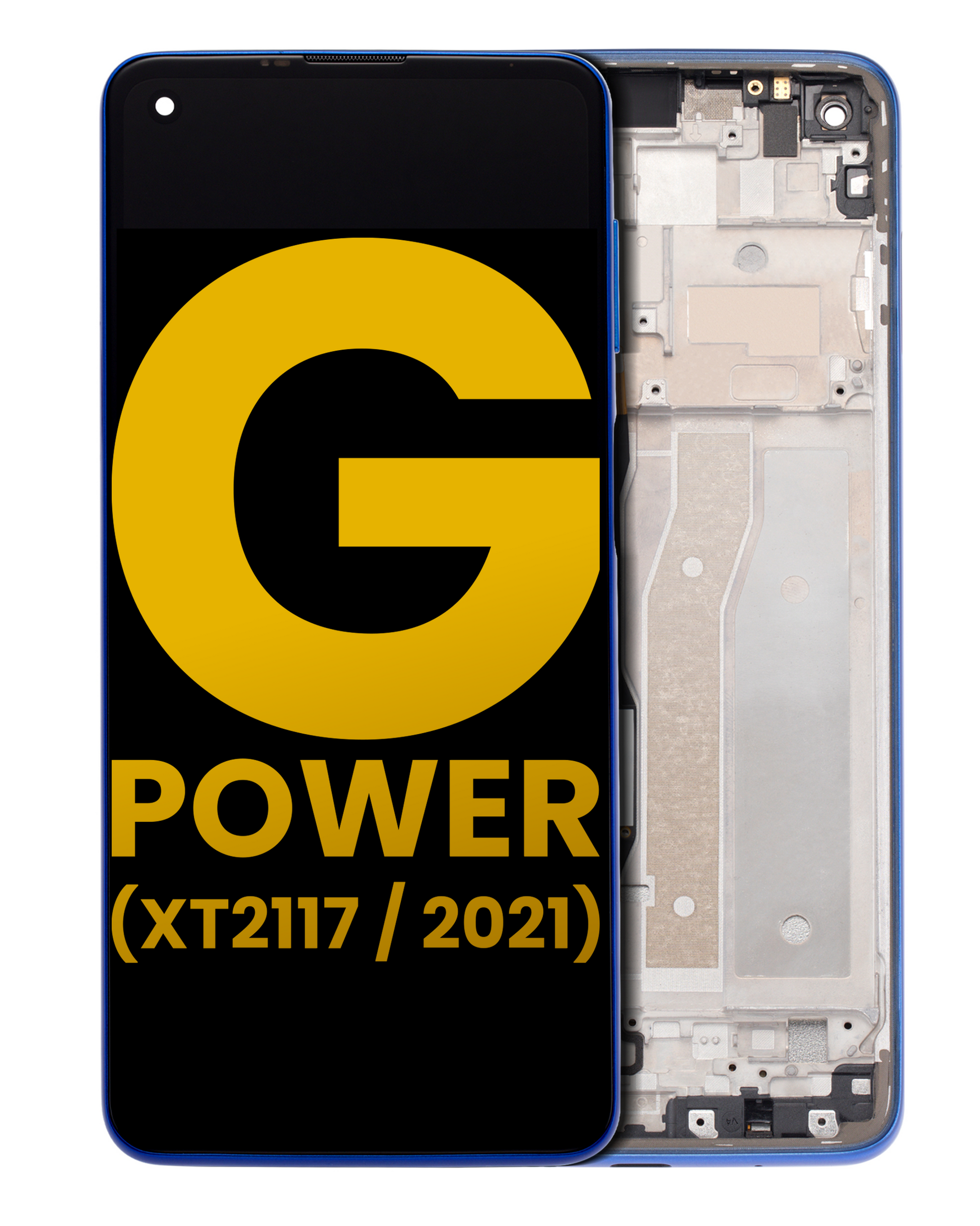LCD Assembly With Frame For Motorola Moto G Power (XT2117 / 2021) (Refurbished) (Blue) replacement part for compatible Motorola phone, SKU 107082028804, product image 1