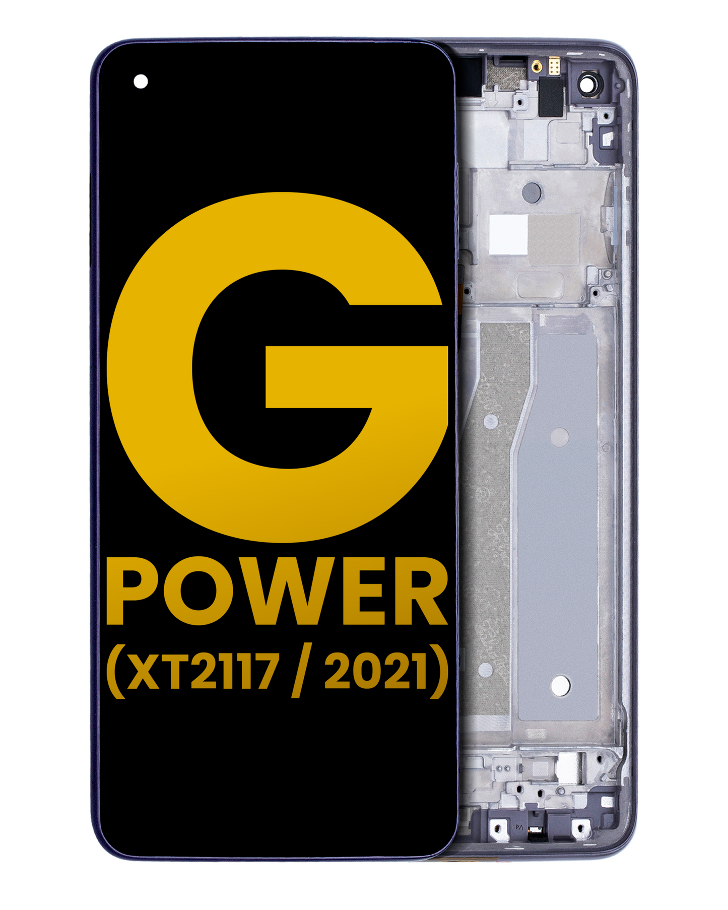LCD Assembly With Frame For Motorola Moto G Power (XT2117 / 2021) (Refurbished) (Flash Gray) replacement part for compatible Motorola phone, SKU 107082028803, product image 1