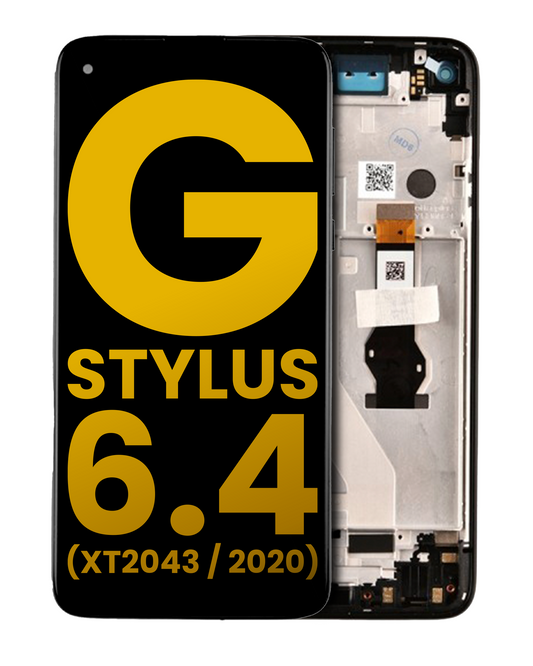 LCD Assembly With Frame For Motorola Moto G Stylus 6.4" (XT2043 / 2020) (Refurbished) (Mystic Indigo) | compatible mobile phone replacement part | SKU 107082083314 | product image 1