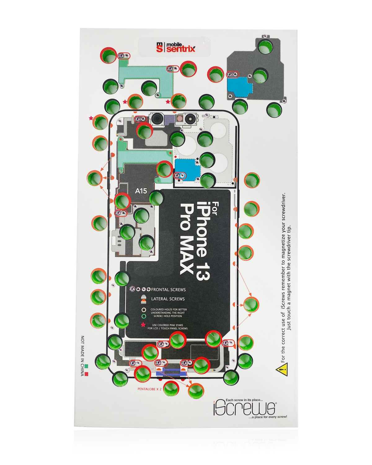 iScrews Position Mat For iPhone 13 Pro Max (dottorpod)
