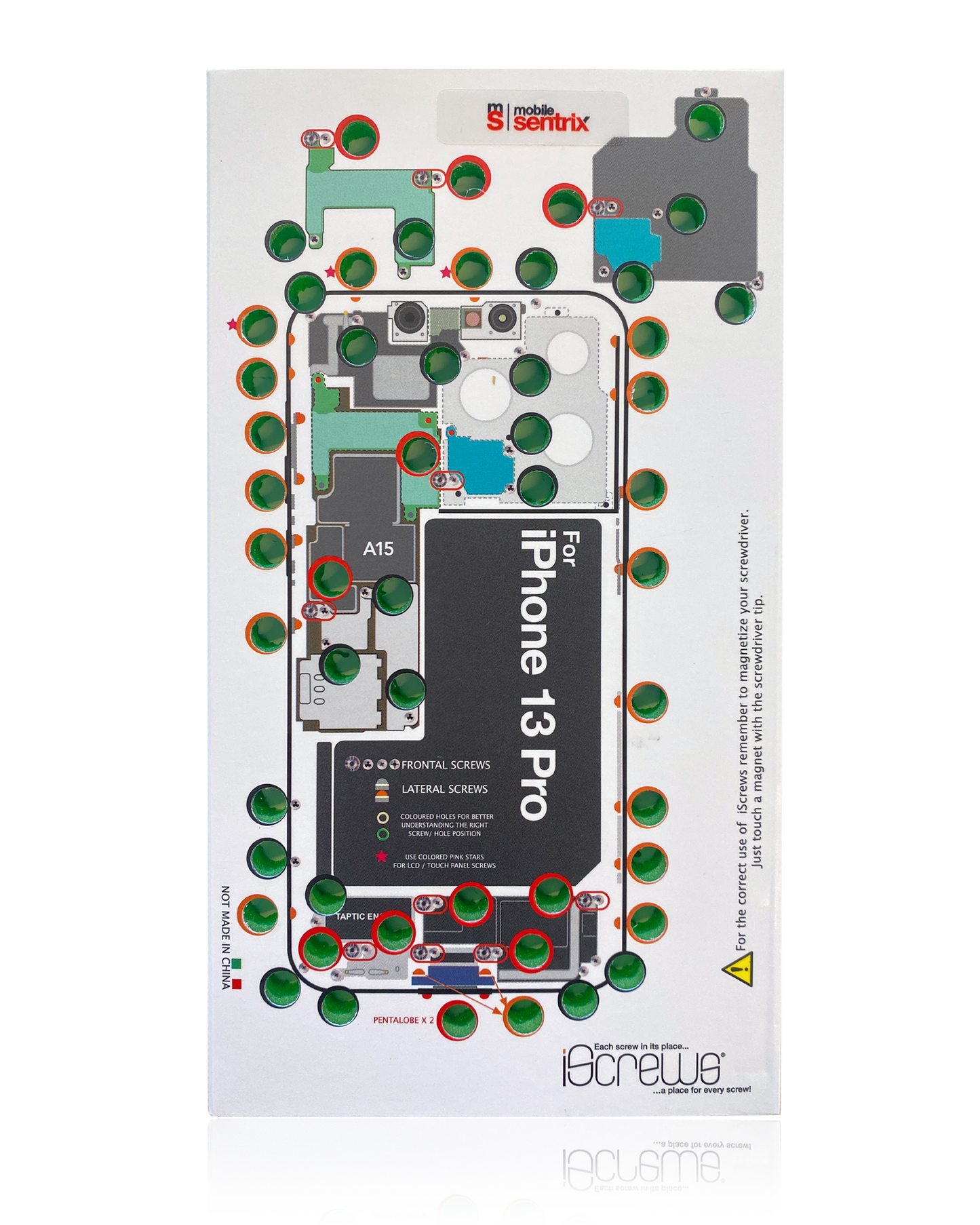 iScrews Position Mat For iPhone 13 Pro (dottorpod)