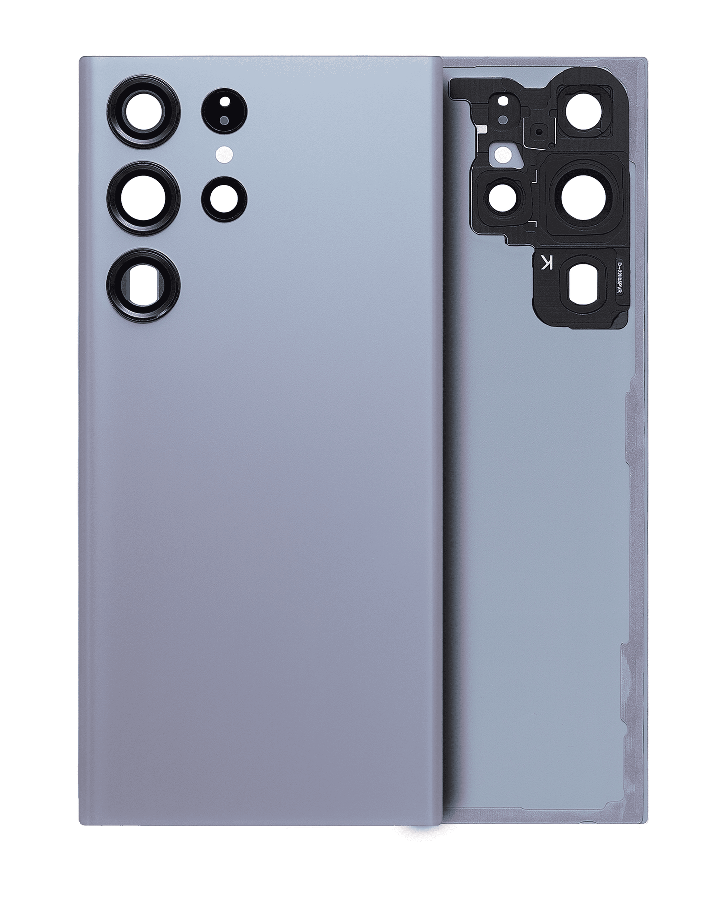 Back Cover Glass With Camera Lens For Samsung Galaxy S23 Ultra 5G (No Logo) (Aftermarket Plus) (Graphite)