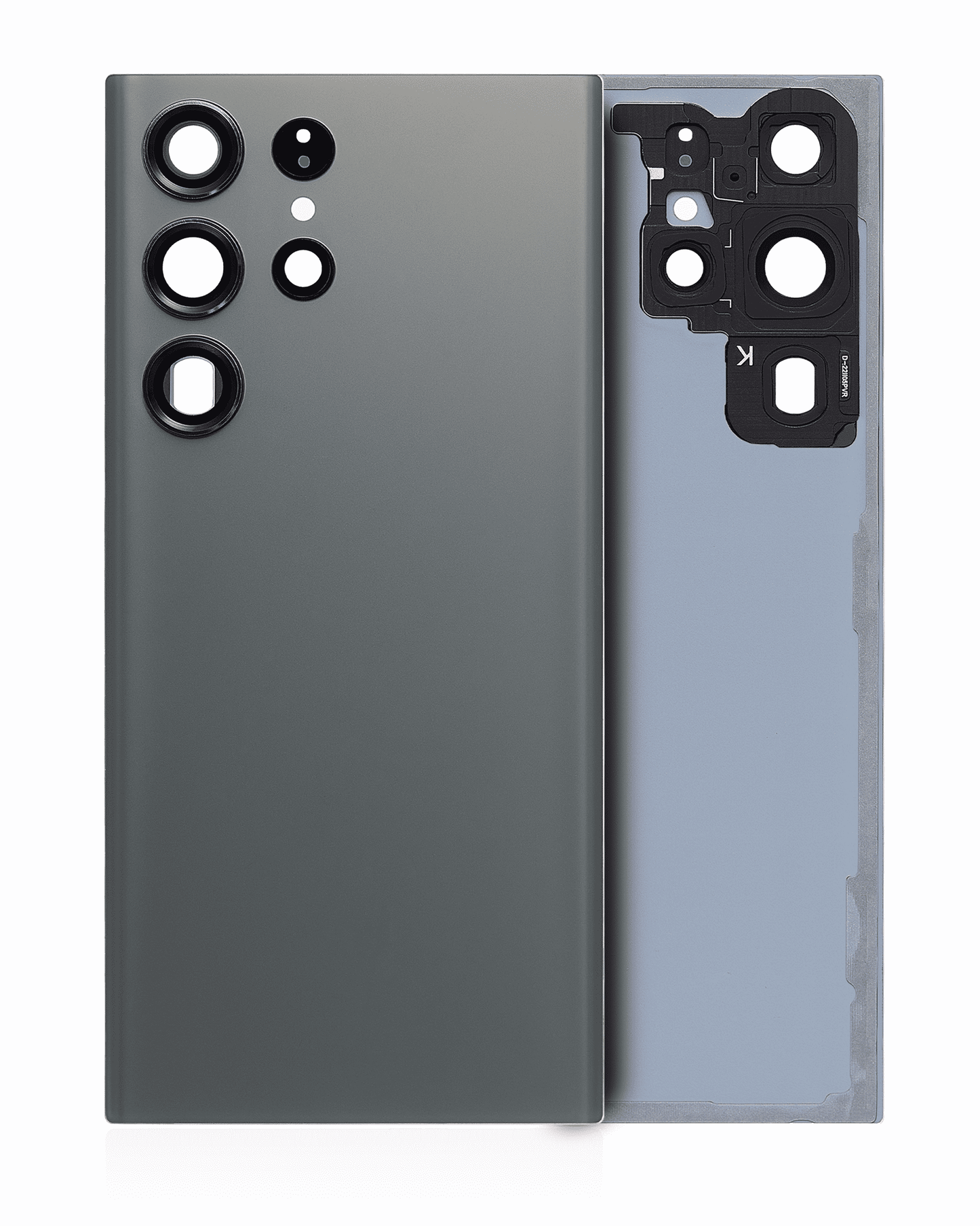 Back Cover Glass With Camera Lens For Samsung Galaxy S23 Ultra 5G (No Logo) (Aftermarket Plus) (Green)