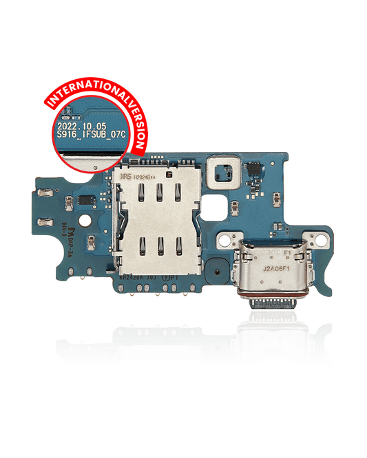 Charging Port Board With Sim Card Reader For Samsung Galaxy S23 Plus 5G (S916B) (International Version) (Premium)