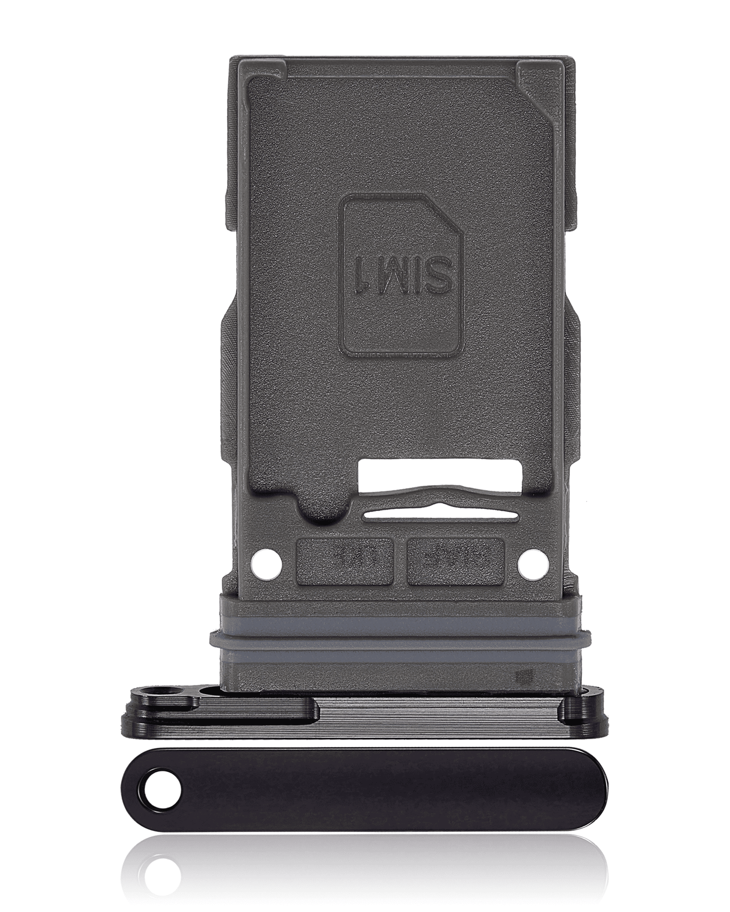 Single Sim Card Tray For Samsung Galaxy S23 5G / S23 Plus 5G (Phantom Black)