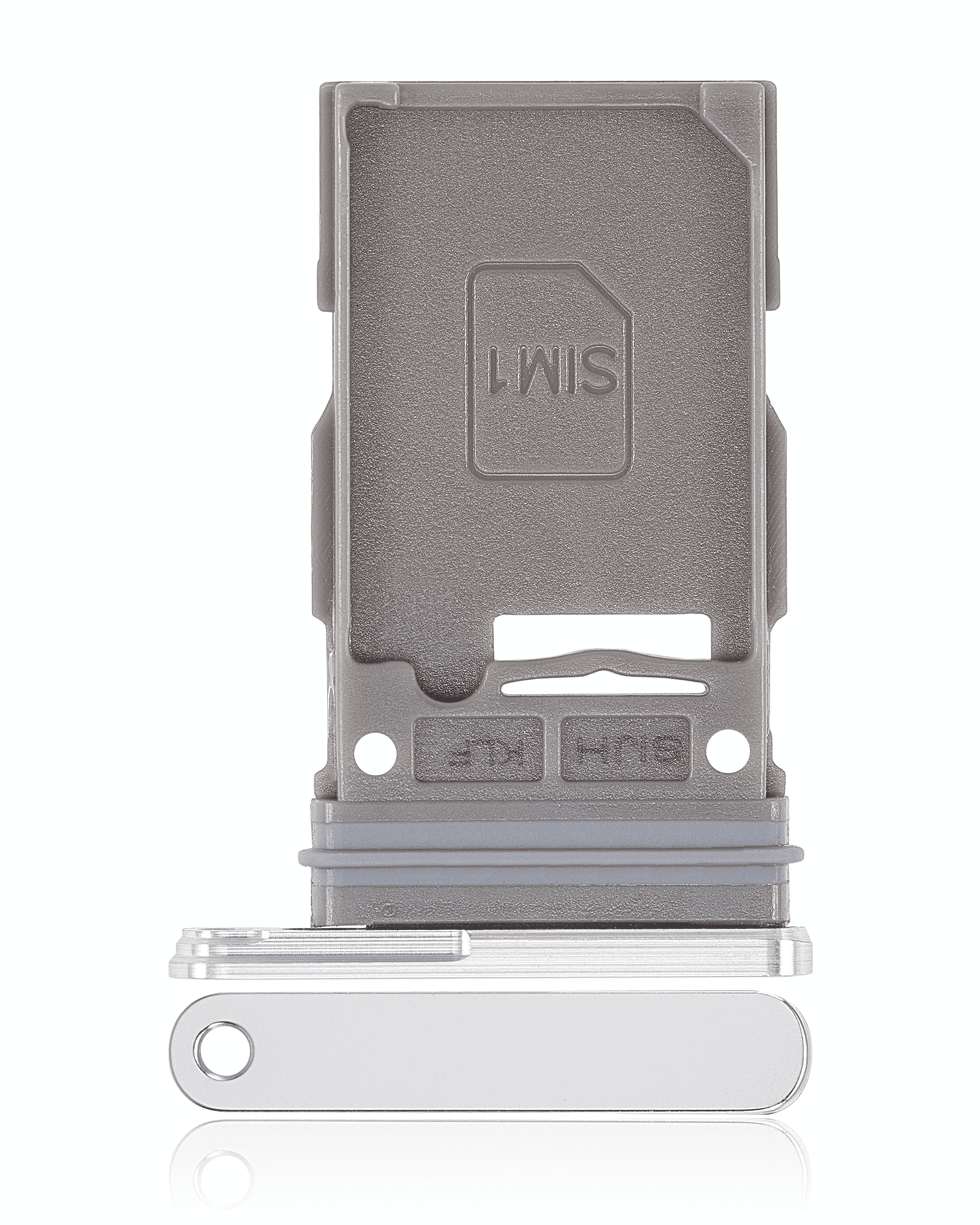 Single Sim Card Tray For Samsung Galaxy S22 Ultra 5G (White)