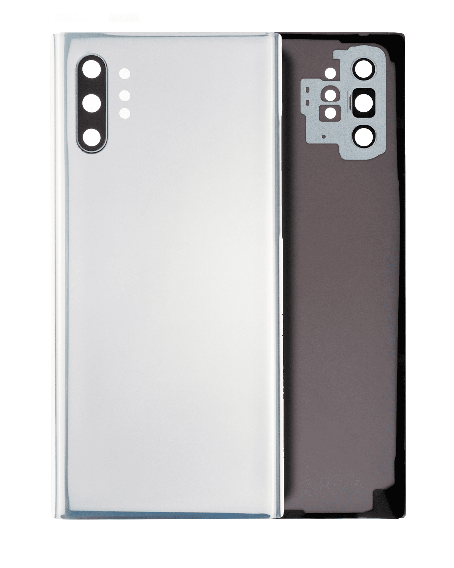 Back Cover Glass With Camera Lens For Samsung Galaxy Note 10 Plus / 5G (No Logo) (Aftermarket Plus) (Aura White)