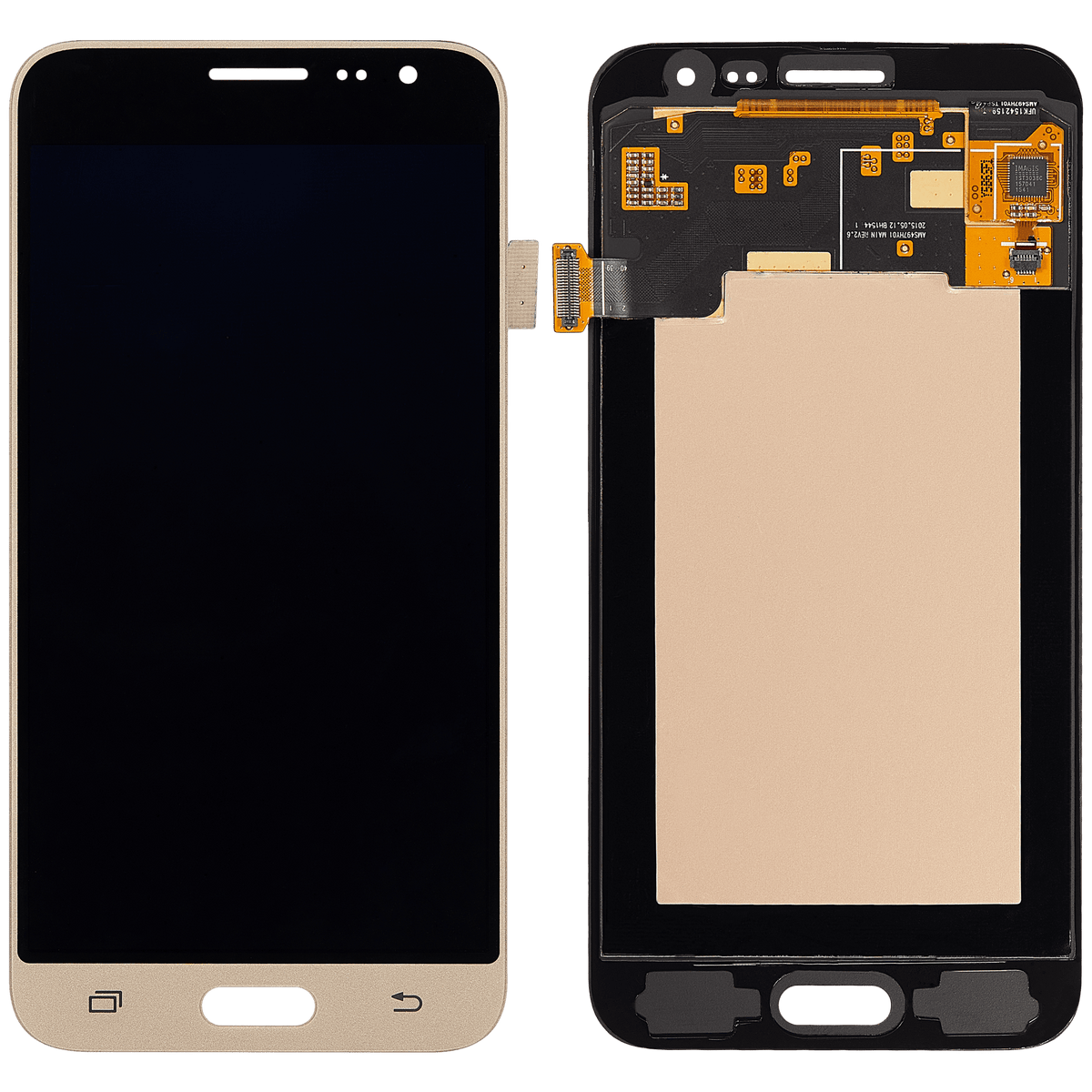 OLED Assembly Without Frame For Samsung Galaxy J3 / Sol 4G / Express Prime / Amp Prime (J320 / 2016) (Refurbished) (Gold) | Samsung Galaxy J3 (J320 / 2016) Replacement Parts | product image 2