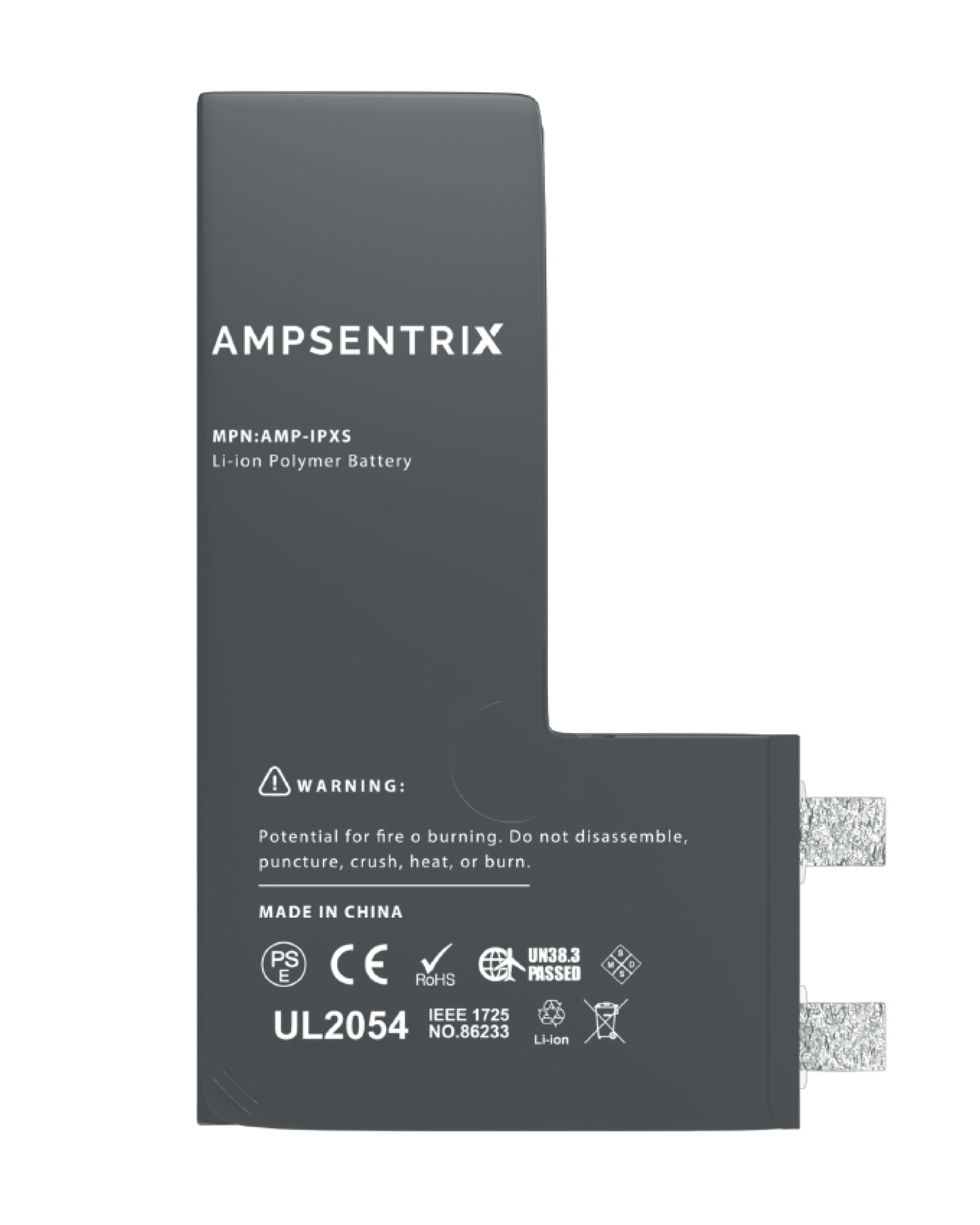 Replacement Battery For iPhone XS (Spot Welding Required) (AmpSentrix Core Extended)