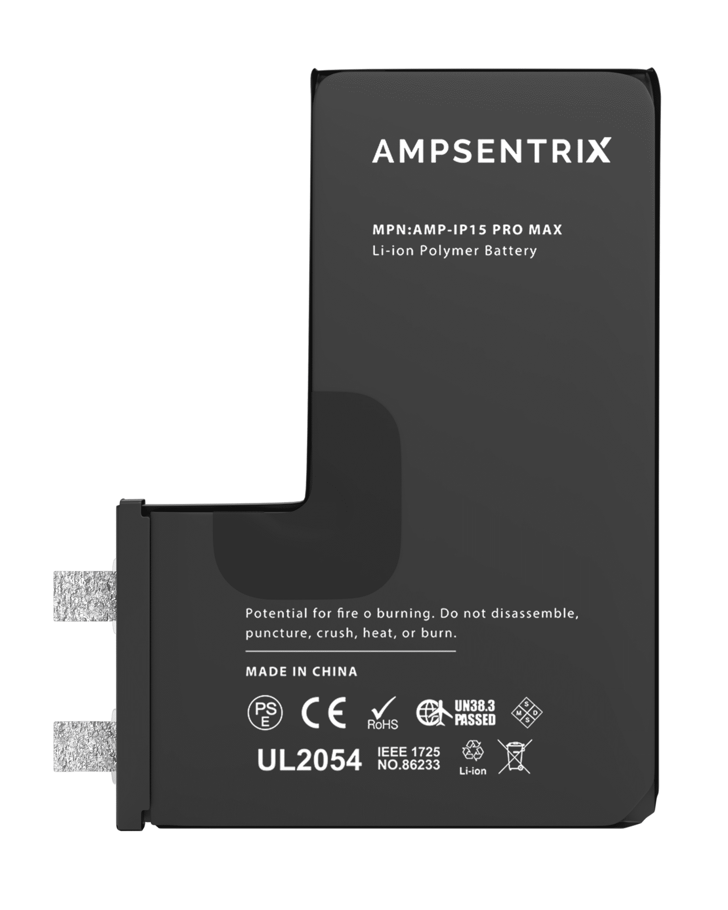 Replacement Battery Core For iPhone 15 Pro Max (Spot Welding Required) (AmpSentrix Core)